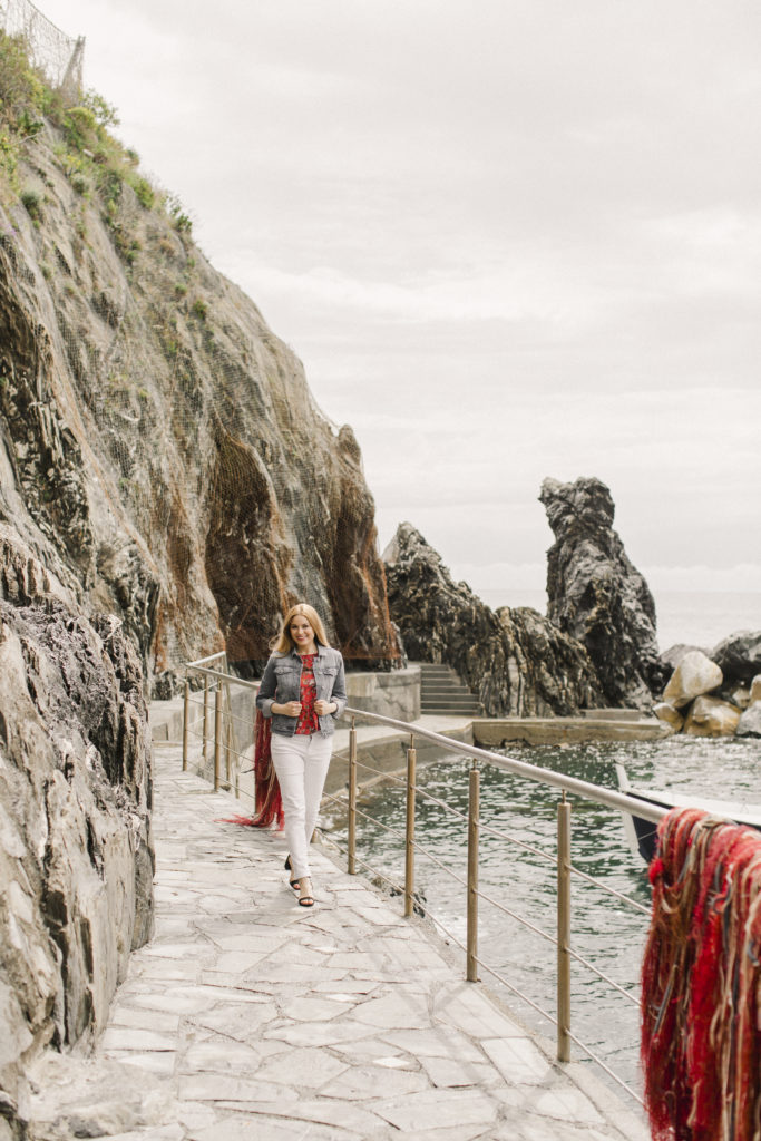 Kelly Leonardini in Manarola, Cinque Terre | Photo by Melissa Schollaert